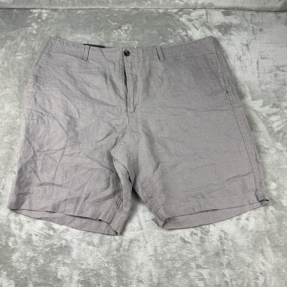 Banana Republic Aiden Short Mens 40 Grey Slim Fit Linen Blend New NWT